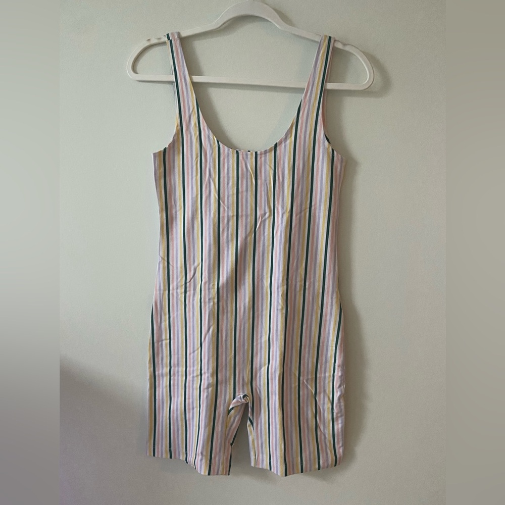 NWT Out From Under Striped Short Romper